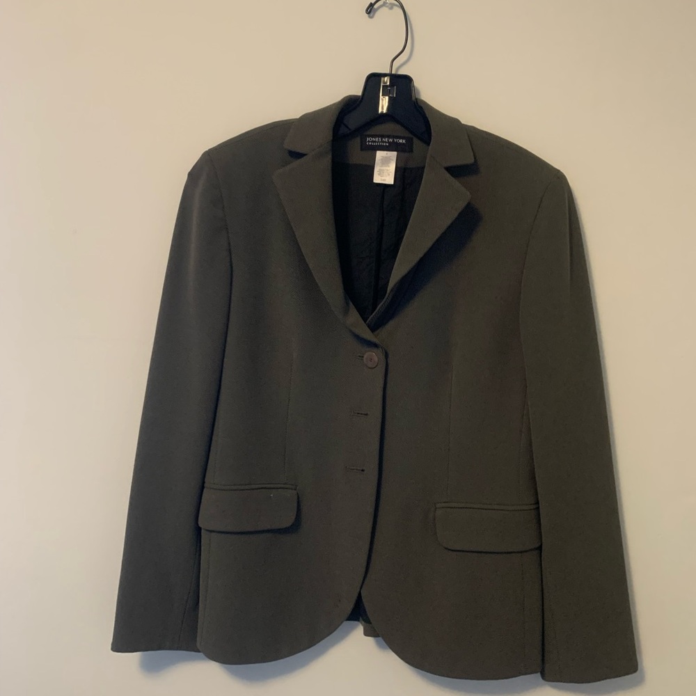 Jones New York Dark Olive Women's Blazer